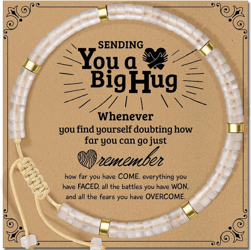 ZOKCC Inspirational Gifts Bracelets for Women: Christmas Day Gifts for Women Friends Sister Mom - Healing Natural Stone Beads Bracelets Thinking of you Get Well Soon Gift for Women - Image 1
